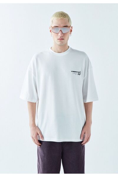 S13 Store Μπλουζάκι Oversize με στάμπα Les Mandalas στην πλάτη