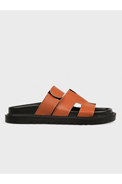 Sadık Yılmaz Women's summer flat slippers - 230 3186 - taba