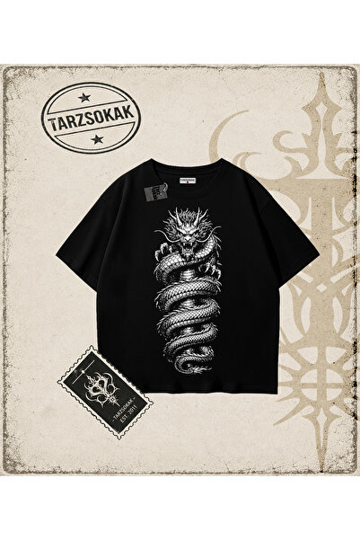 Tarzsokak Dragon Oversize Unisex Majica