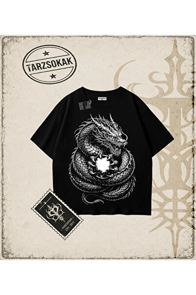 Tarzsokak Dragon Oversize Unisex Majica