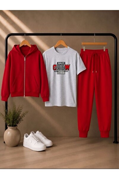 armicem Armikids Unisex Kids 3-Piece Combination Set: Hooded Jacket, T-Shirt ...
