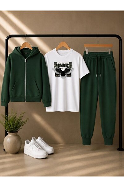armicem Armikids Unisex Kids 3-Piece Combination Set: Hooded Jacket, T-Shirt ...