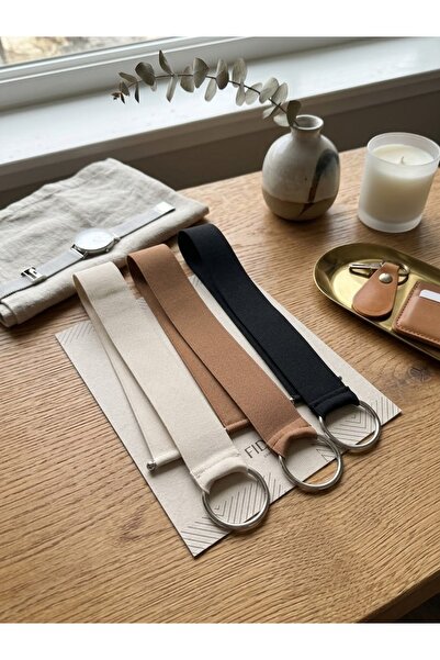 Fiori Elastic Women's Belt With Ring And Halter Buckle, Jacket Belt, Shirt Be...
