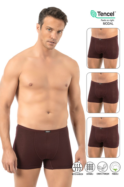ÖZKAN underwear Özkan 11897 3-Pack Men's Premium Modal Fabric Cotton Flexible...