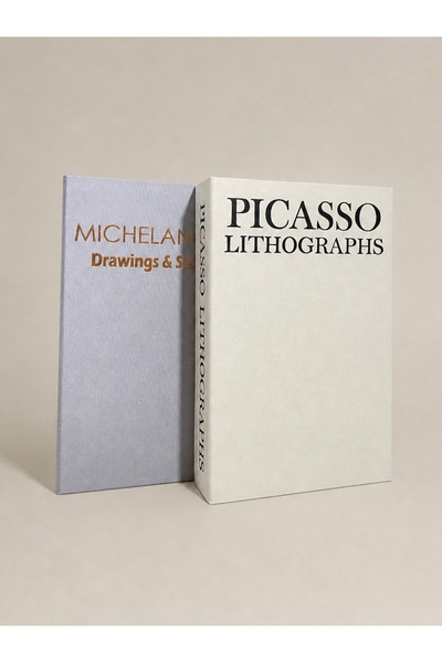 LUMEYA HOME Picasso ve Michelangelo Tasarımlı 2'li Dekoratif Kitap Kutu Seti ...