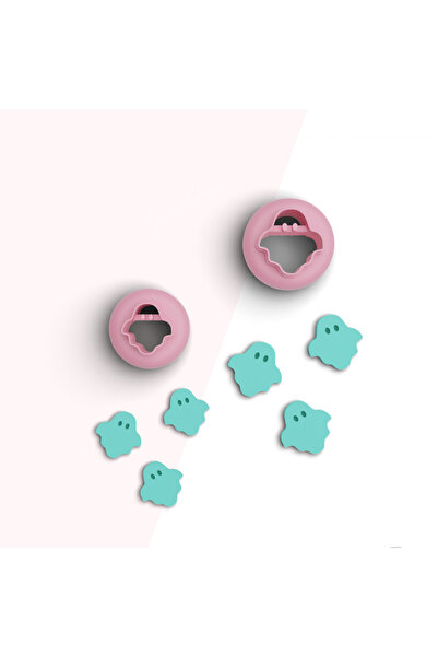 flament aşk Ghost Mini Polymer Clay Cutting Mold, Earring Molds, Cookie Molds...