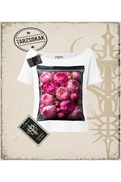 Tarzsokak FLOWERS Ženska majica sa lađastim izrezom