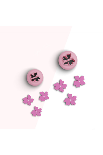flament aşk Organic Flower Mini Polymer Clay Cutting Mold,Jewelry Molds, Cand...