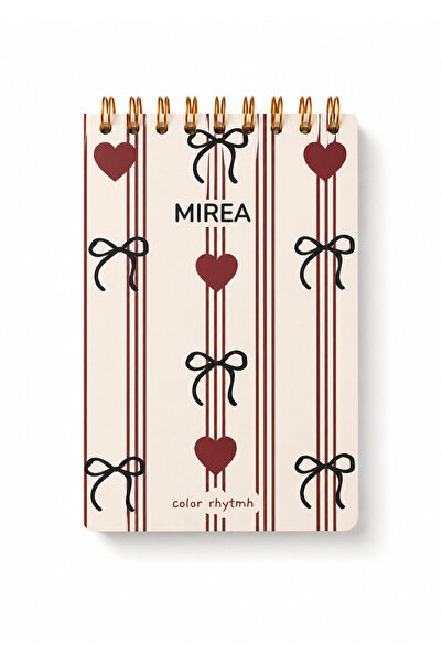 Mirea BY CAPPİ 12*17 Üsten Spiralli Çizgili Tarihsiz Not Defteri Color Rhytmn
