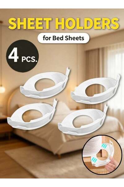 Generic Bed Sheet Holder Set, Bed Sheet Holders with Locks Strips,4PCS Bed Sh...