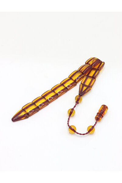 Midyat Nurtaş Gümüş Transparent Brown Special System Tasseled Powder Amber Fi...
