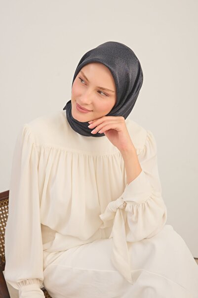 Silk Home Eșarfă strălucitoare cu model conturat, antracit