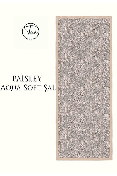 tuaipek Paisley Aqua Soft Coton Shal - Ethnic Patterned