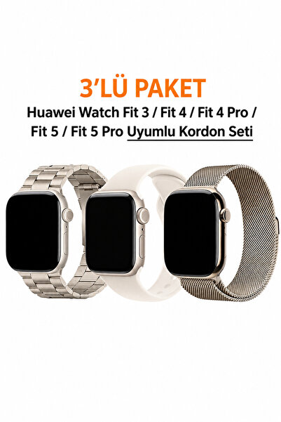 Dexmon Huawei Watch Fit 3 / Fit 4 / Fit 4 Pro / Fit 5 / Fit 5 Pro Uyumlu 3' L...