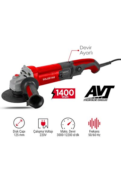 AVUÇ TAŞLAMA DEVİRLİ 125 MM (1400 W)