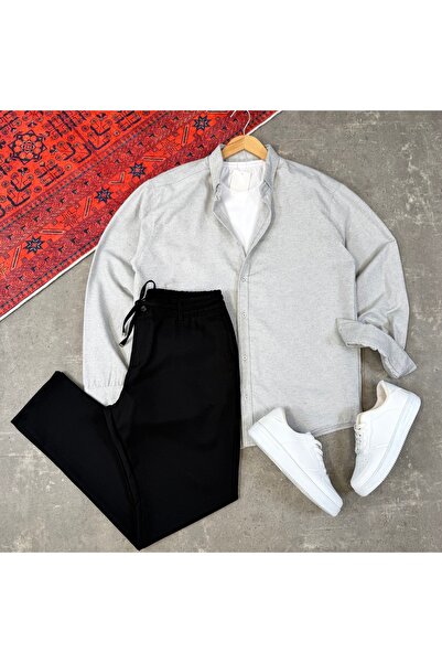tetramoda Men's Long Sleeve Regular Fit Seasonal Shirt & Jogger Pants 2-Piece...