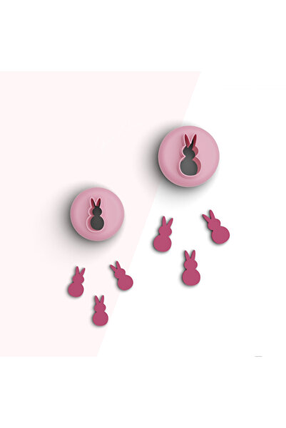 flament aşk Rabbit Mini Polymer Clay Mold, Earring Pendant Molds, Candy Molds...
