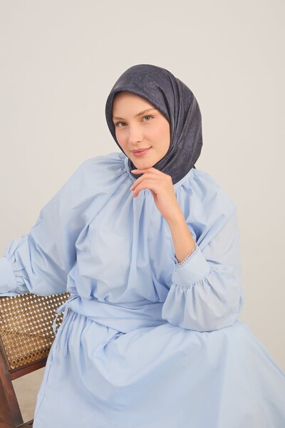 Silk Home Eșarfă strălucitoare cu model etnic violet închis