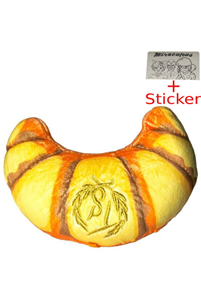 Miraculous Jucarie de Plus, Buburuza Miraculoasa, Croissant 10cm cu Sticker