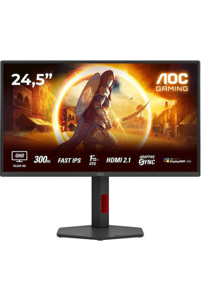 Aoc Q25G4SR Οθόνη IPS HDR 24.5 " QHD 2560x1440 300Hz με Χρόνο Απόκρισης 1ms GTG