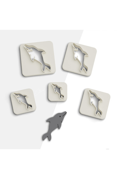 flament aşk Dolphin Polymer Clay Cutting Mold, Cake Decoration Molds, Cookie ...
