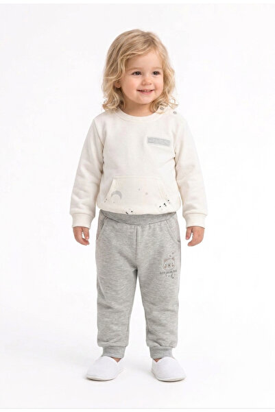 Aziz Bebe Boys' 2-Piece Tracksuit Set with Kangaroo Pockets