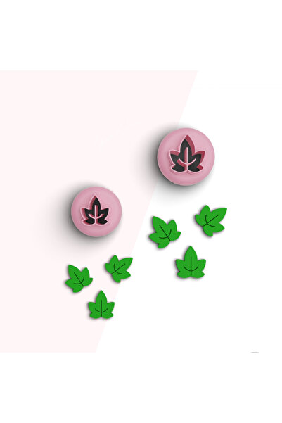 flament aşk Ivy Leaf Mini Polymer Clay Cutting Mold,Jewelry Molds,Ceramic Mol...