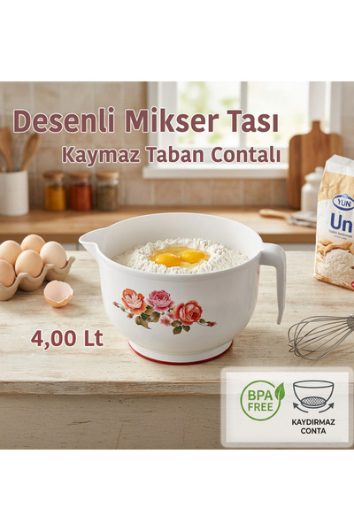 Özmet Kitchen Set 5-Piece Grater-Bowl-Storage Container-Strainer-Mixer Bowl