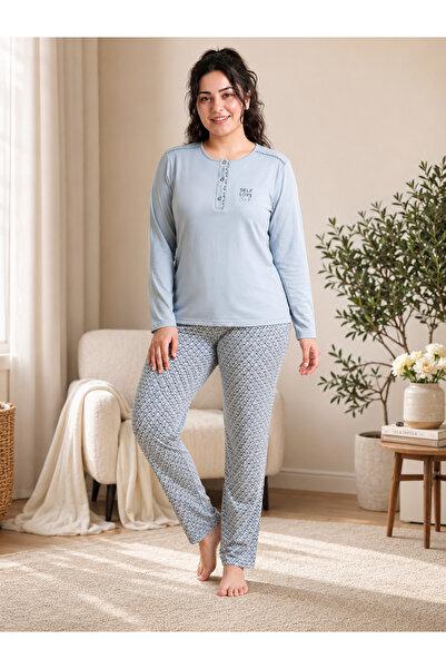 FLZ Women's Plus Size Winter Viscose Pajamas Set 3XL 4XL 5XL 6XL |   Long Sle...