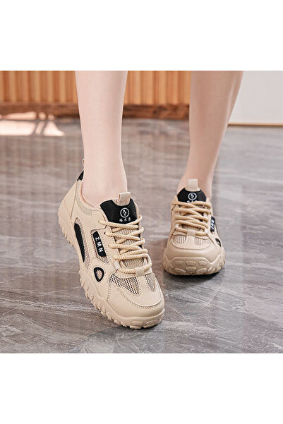 dorbe Women's Mesh Sports Lace-Up Sneakers