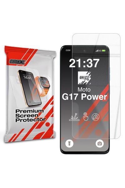 Grizz Glass GrizzGlass HybridGlass Screen Protector for Motorola Moto G17 Pow...