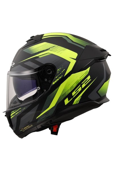 LS2 STREAM 2 FURY MAT SİYAH-GRİ-NEON SARI KASK