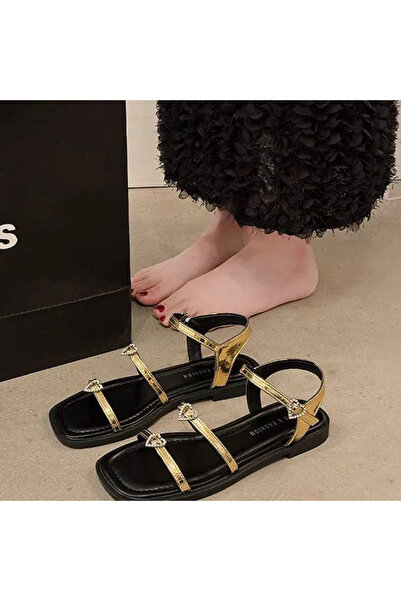 dorbe Women's Heart Buckle Buckle Sandals