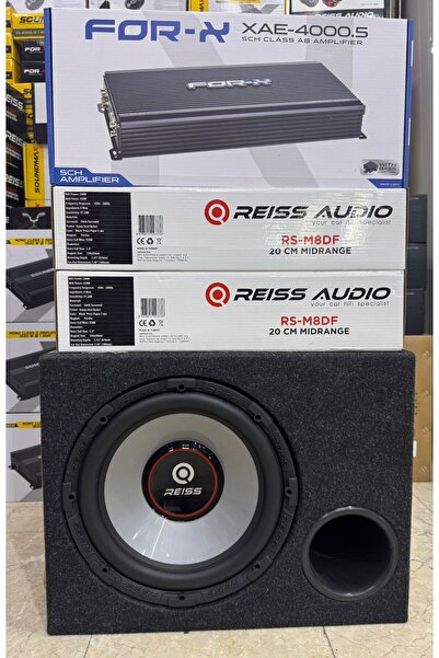REISS AUDIO rs-ux12 30cm subwoofer rs-m8df 20cm midrange iki takım xae-4000.5...