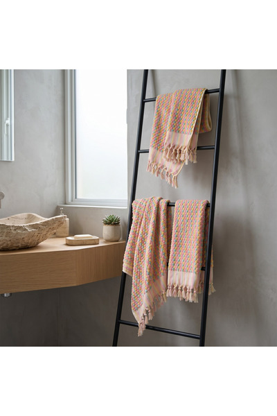 Cyc Atelier 3-Piece Chickpea Textured Hand and Face Towel Set 50X95 cm 100% C...