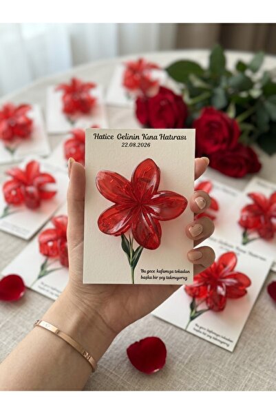 NeşeliAtölyem Lotus Toka Gift Packaged Individually with Gelatin 10 Pieces