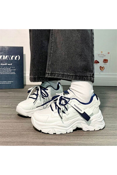 dorbe Women's White Casual Sneakers