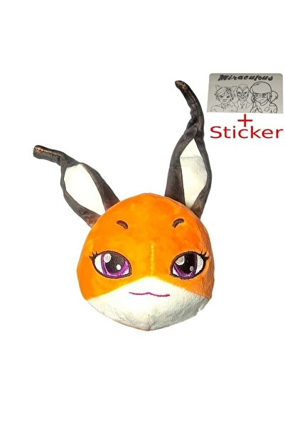 Miraculous Jucarie de Plus, Buburuza Miraculoasa, Trixx 10cm cu Sticker