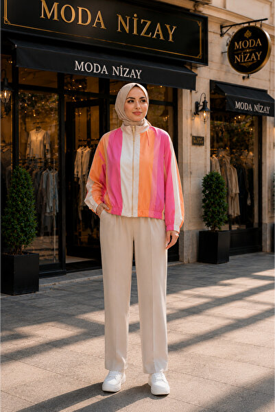 Sevitli Bomber Jacket-Orange