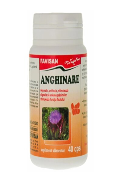 Favisan Anghinare (40 capsule) – Supliment hepatoprotector pentru digestie uș...