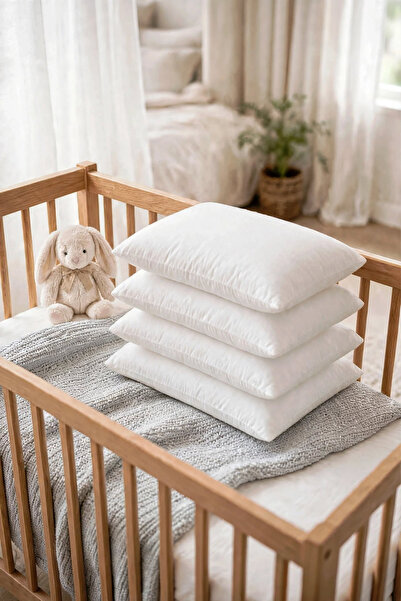 Nart Home Baby Pillow 35X45 cm - Washable & Breathable Silicone Filled (4 Pie...