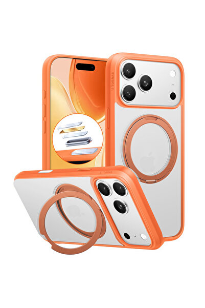 TORRAS Case for iPhone 17 Pro, Ostand Pro MagSafe Series, shockproof, orange