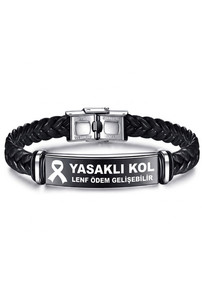 Takı Dükkanı Meme Kans*Ri Awareness Lymph Edema Banned Arm Warning Wristband ...