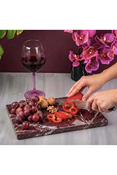 MIARIK DESIGN & DEKORASYON Dekoratif Mermer Dikdortgen 20 x 30 cm Kesme Tahtasi