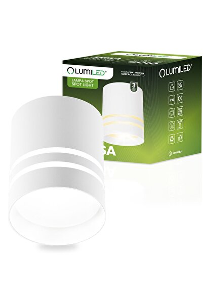Lumiled Spot cu halogen aplicat la suprafață ARISA GU10 Rotund Alb 80mm