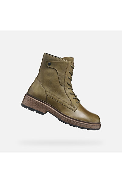 Geox Swelen - Botine de damă, kaki