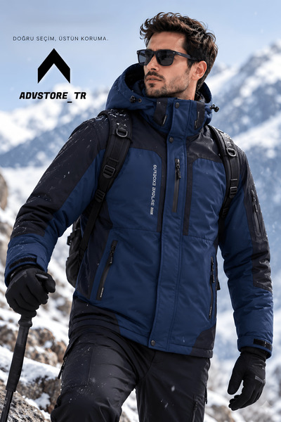 advstore.tr Erkek Termal Kar Mont -30C Kadar Koruma Sağlar Su Geçirmez
