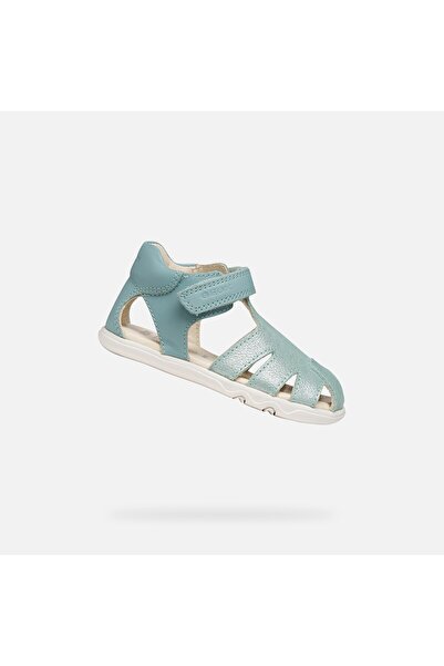 Geox Sandal Steppieup - Sandale tip barefoot pentru fete, Turcoaz