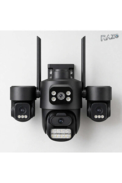 Razo Cameră de supraveghere Wi-Fi, 3MP, iCSee, neagră