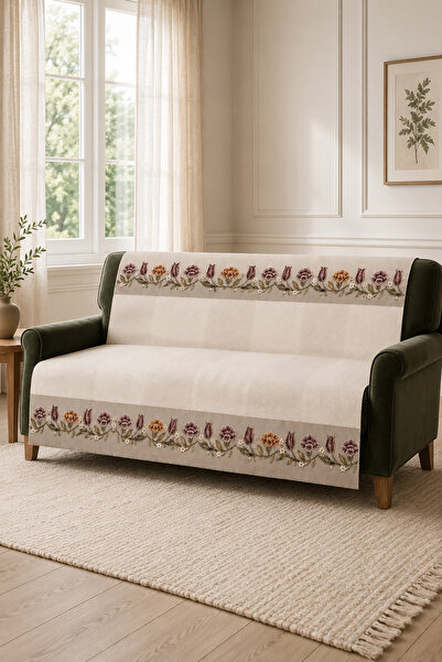 GECE HOME غطاء أريكة مخملي بوهيمي حديث متعدد الأغراض، غطاء سرير قابل للطي، غطاء طاولة للنزهات، غطاء طاولة مع إسفنج مضاد للانزلاق